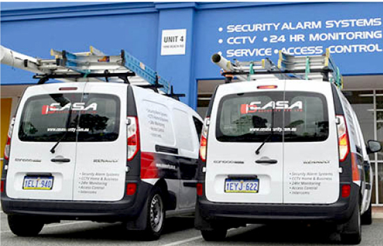 2 Casa Security service vans