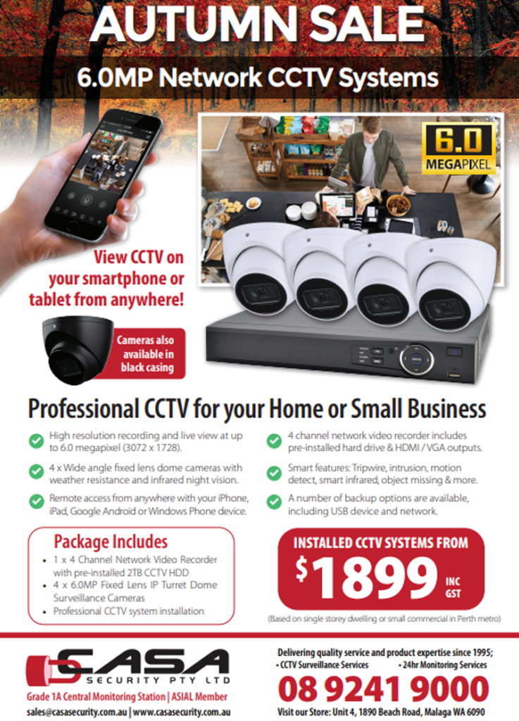 CCTV Security Camera Systems in Perth, WA Casa Security